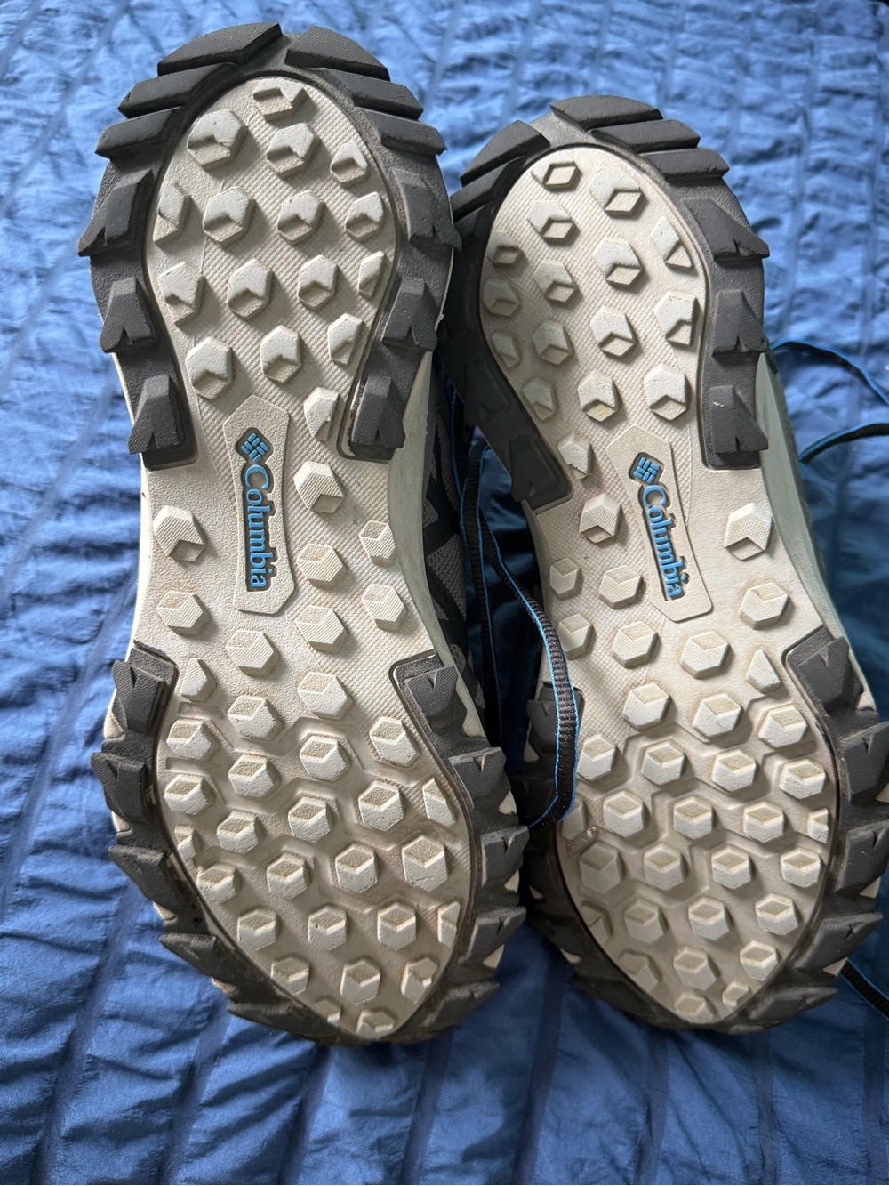 Columbia Men's Hiking Boots - Gray and Blue Accents